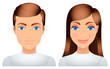Man and woman.