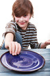 Little Boy Waiting for Dinner
