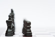 Chess game of strategy business concept application