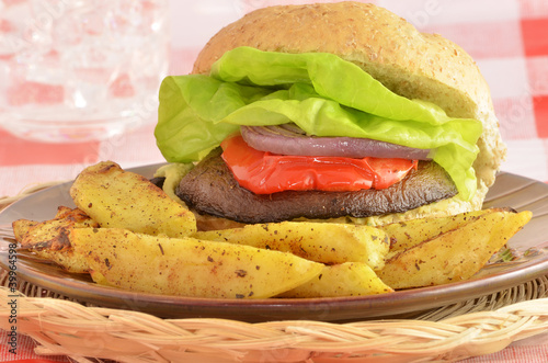 Photo: Portabella mushroom burger Portabella mushroom burger