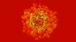 cells and red plankton,worm and bubble soap,microbe,seed spore.
