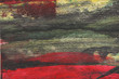 green and red abstract brush painting