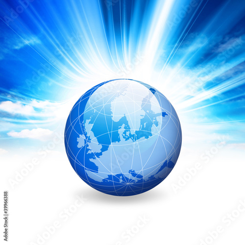 Ilustración: blue globe blue globe