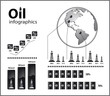 Infographics in oil / fuel style vector