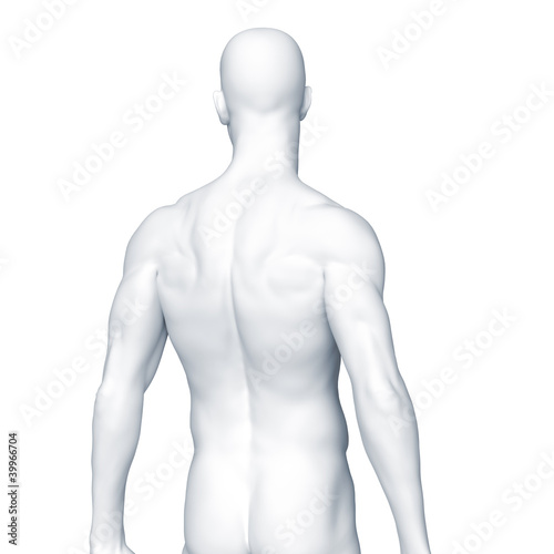 Illustration: Silhouette des Mannes – Rücken Silhouette des Mannes – Rücken
