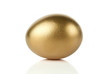 Photo: Gold egg isolated on white background Gold egg isolated on white background