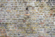 background of retro brick wall metal rusty ring background of retro brick wall metal rusty ring
