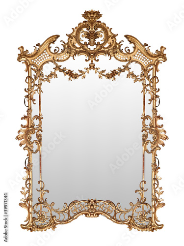 Foto: Antiquarian mirror in a gilded frame Antiquarian mirror in a gilded frame