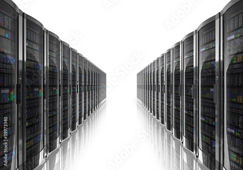 Illustration: Server room interior Server room interior