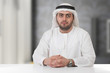 successful arabian businessman / executive in office
