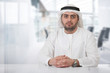 successful arabian businessman / executive in office