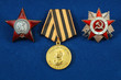 Soviet order and medal for a victory