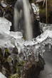 Ice crystals and water Ice crystals and water