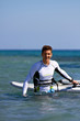 Happy windsurfer