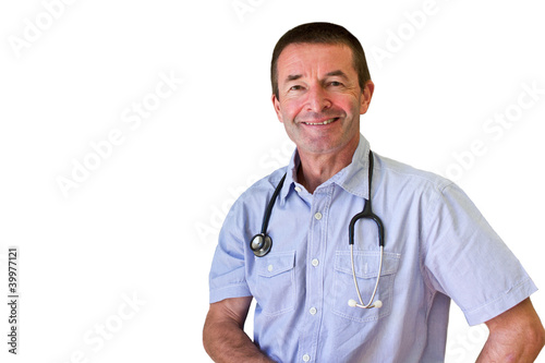Photo: Isolated White Doctor Isolated White Doctor