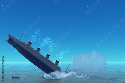 Illustration: Titanic Sinking Titanic Sinking