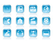 Mobile phone and computer icons - vector icon set Mobile phone and computer icons - vector icon set