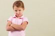 Studio Shot Of Angry Young Girl