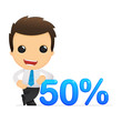 funny cartoon office worker