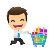funny cartoon office worker