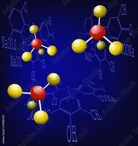 Vector: Chemical background Chemical background