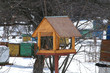 Birdfeeder in a garden