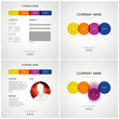 Vektor: Web Design Website 4 pages template Web Design Website 4 pages template