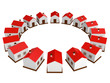 Illustration: Many small houses Many small houses