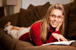 woman reading