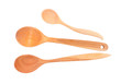 Three wooden spoons.