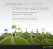 Group of business people choosing the right path