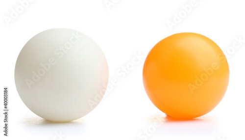Photo: ping-pong ball isolated on white ping-pong ball isolated on white