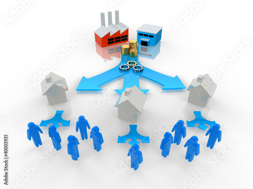 Illustration: Franchising Concept Franchising Concept