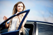 Beauriful car driver