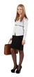Young woman with handbag