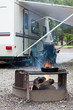 Cooking at a Campsite