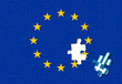 Jigsaw puzzle showing Greece removed from the European Union Jigsaw puzzle showing Greece removed from the European Union