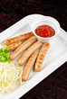 Grilled sausages