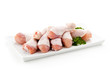 Raw chicken legs on white background Raw chicken legs on white background