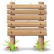 Wooden sign on a grass with mushrooms. vector illustration Wooden sign on a grass with mushrooms. vector illustration