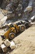 Resting excavato in a marble quarry