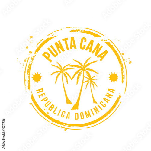 Vektor: timbre Punta Cana timbre Punta Cana