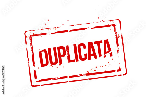 Vektor: cachet duplicata cachet duplicata