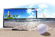 Large flat screen with nature images Large flat screen with nature images