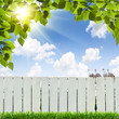 Foto: white fence white fence