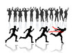 Sprinter silhouette .vector file