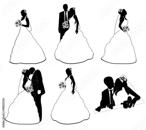 Vector: Wedding pairs Wedding pairs