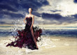 Wavy gown
