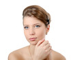 The young beautiful girl with a natural make-up