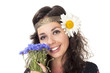 Image of a young hippie girl